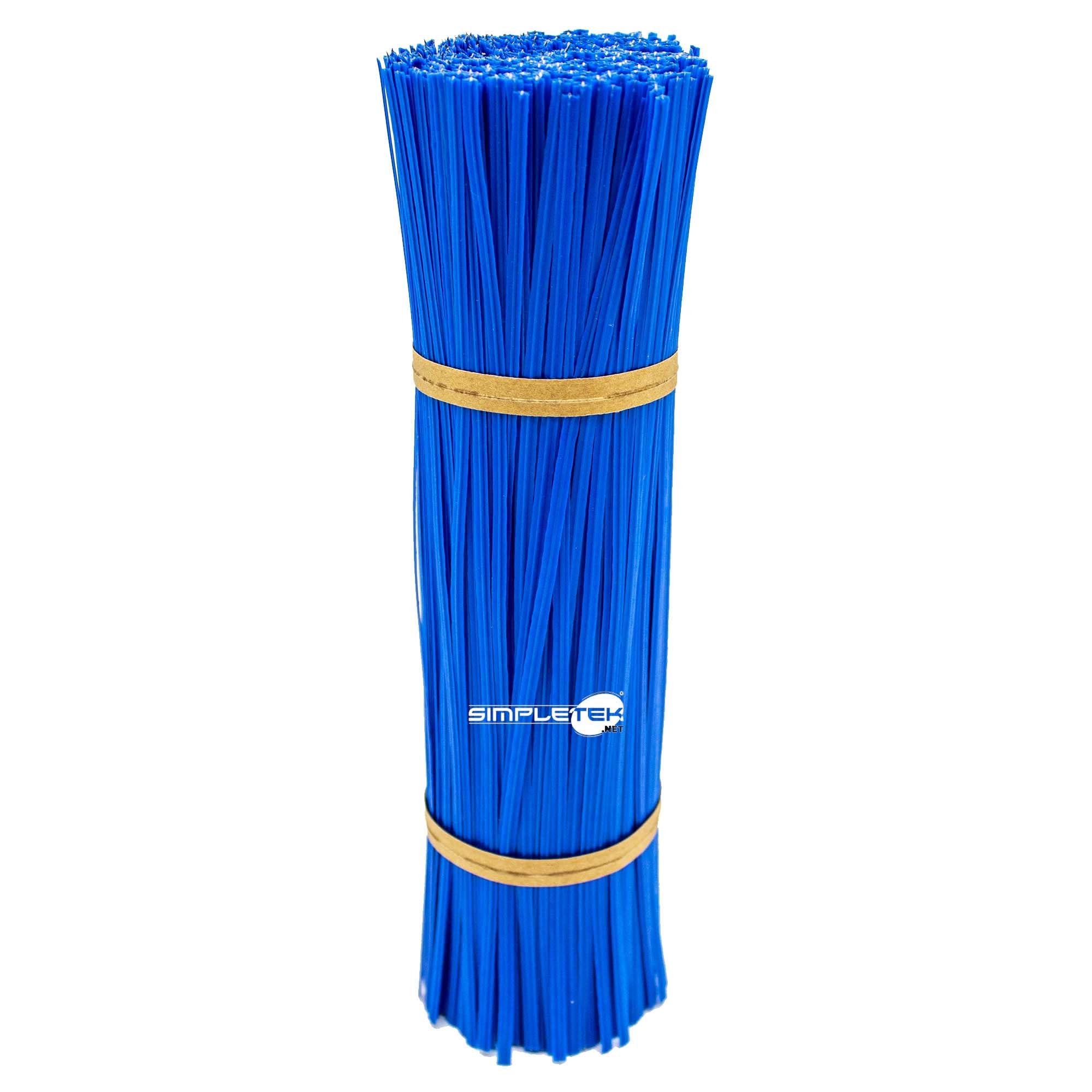 Attaches de câble bleu 20 cm pour ranger les fils emmêlés et sécuriser vos reliures