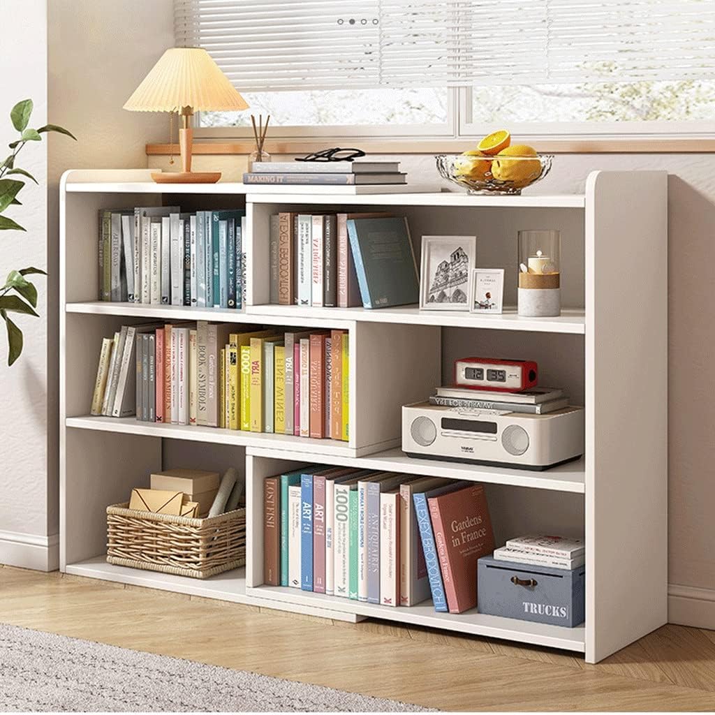 TJLSS Simple Bookshelf Shelf Wall Home Bedroom Storage Office Study Bookcase