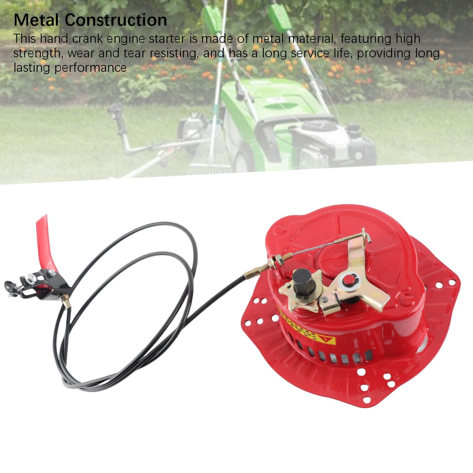 Sostituzione del Motorino di Avviamento a Manovella per 170F 173F 178F 186F 188F 192F 195F Gruppo Motorino di Avviamento Raffreddato Verticale Design per Motozappa e Attrezzature da Esterno