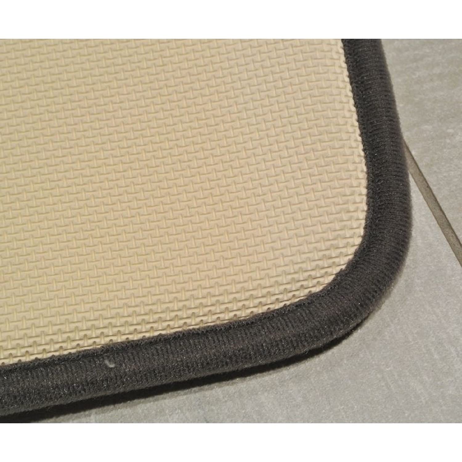 Tappeto Antiscivolo Rettangolare Memory Foam In Poliestere Grigio 75 X 45 Cm 84589786