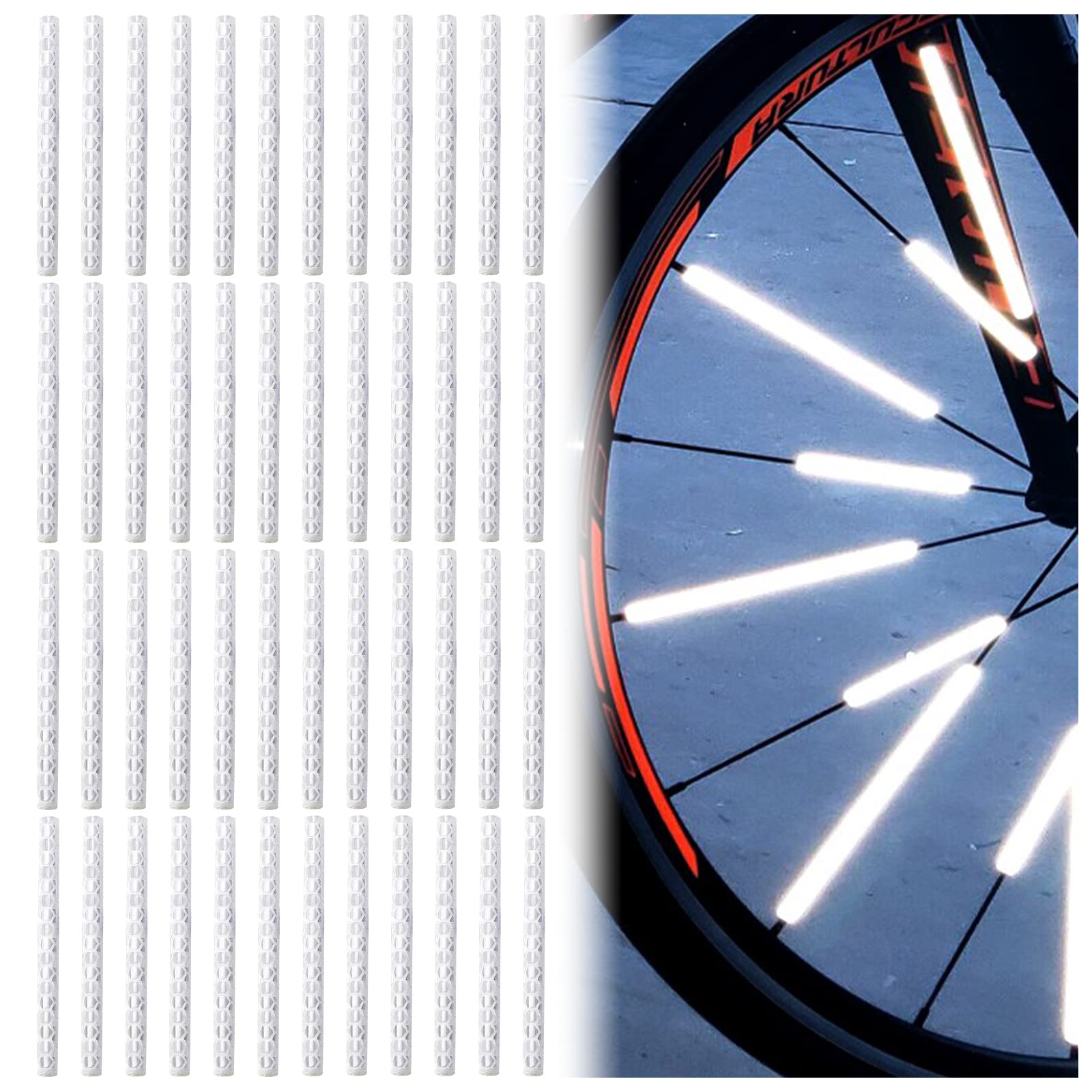 Amazon.co.jp: 自転車スポーク用反射板 クリップ ホイールリフレクター