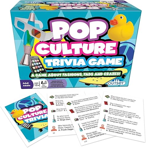 Outset Media Pop Culture Trivia Game - Party Game -