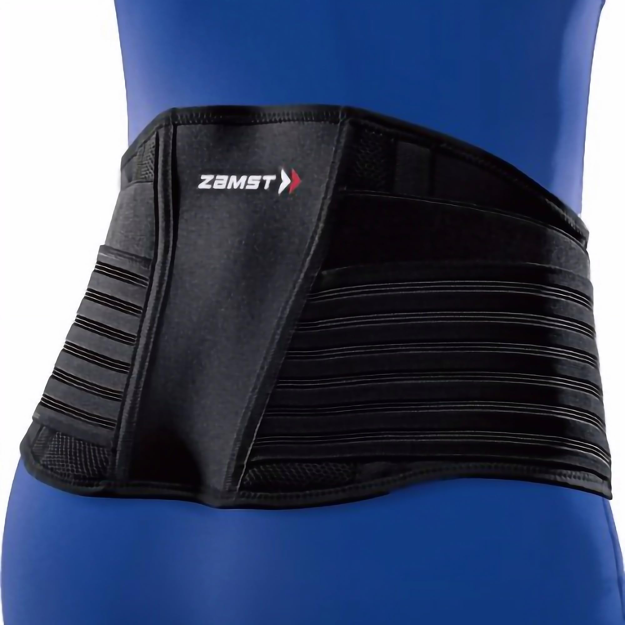 Zamst ZW-7 Faja Lumbar Ajustable - Soporte Lumbar Fuerte para Deportistas, Faja Lumbar para Dolor Lumbar, Cinturón de Compresión de Espalda para Deportes - Tejido de Malla Transpirable - M