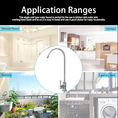 Miniatura 4 de Grifo de agua potable, filtro de agua potable, dispensador de agua, ósmosis inversa, grifo de filtro de agua para fregadero de cocina y baño