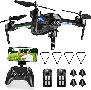 T6 Drone for Adults - 1080P HD RC Drone, Fpv Drone with Camera, With WiFi Live Video, Altitude Hold, Headless Mode, Gravity Sensor, One Key Take Off for Kids or Beginners