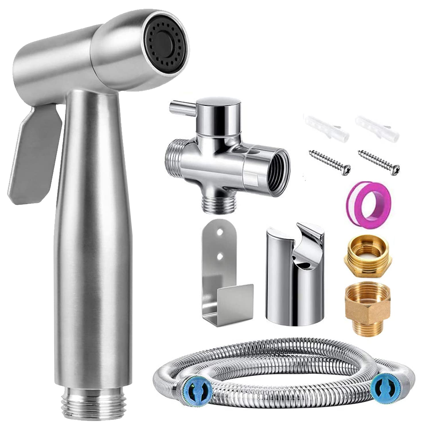 Buy JIELUO Handheld Bidet Sprayer Kit Stainless Steel Muslim Shower Spray with Hose Bidet for