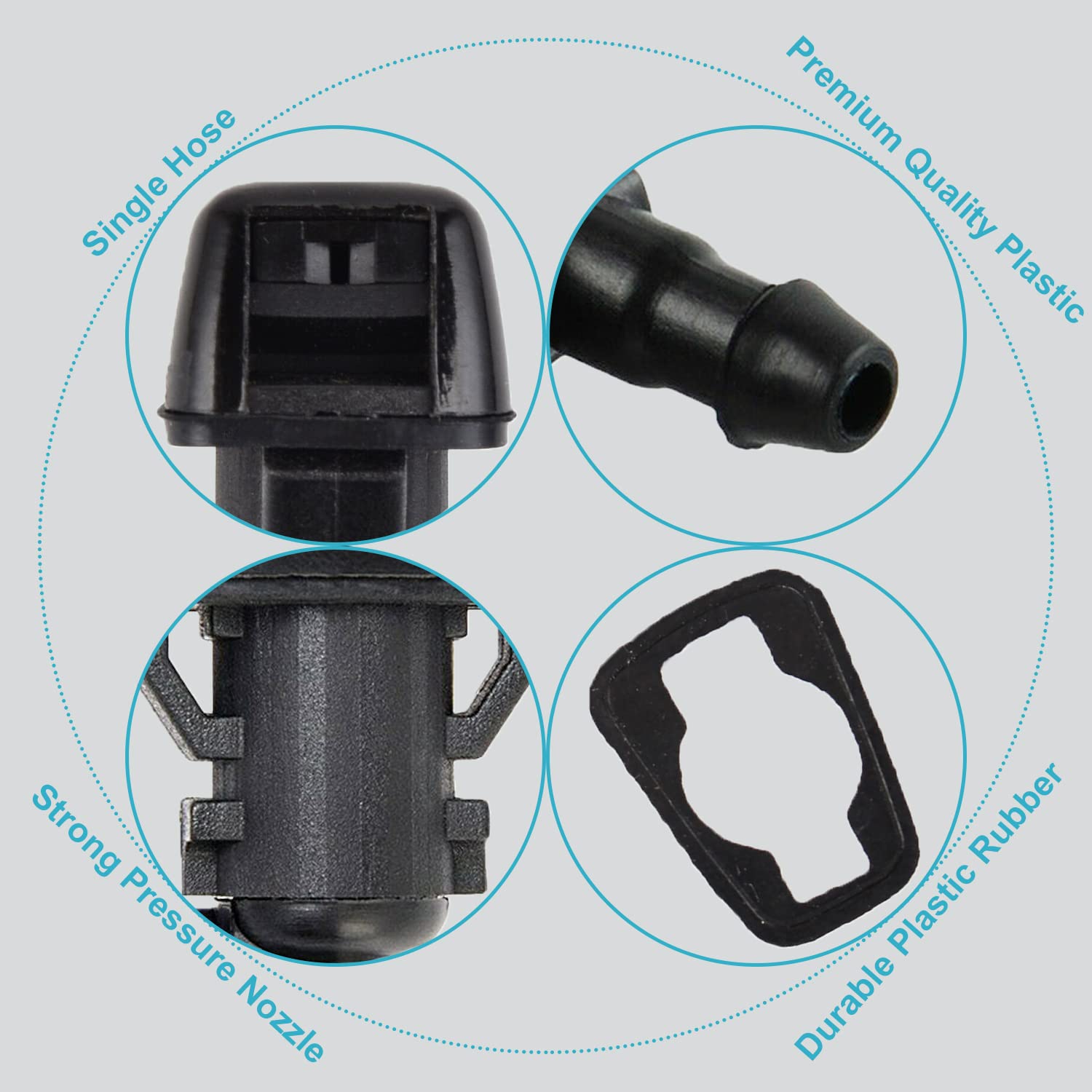 Ensun 55157319AA Windshield Washer Nozzle (Pack of 2) Ref# 47188 