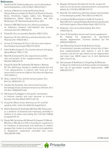 Miniatura 4 de Zinc Active ON 60 Cápsulas  Suplemento de zinc 54mg  Quelato de bisglicinato  Alta absorción - Privavite