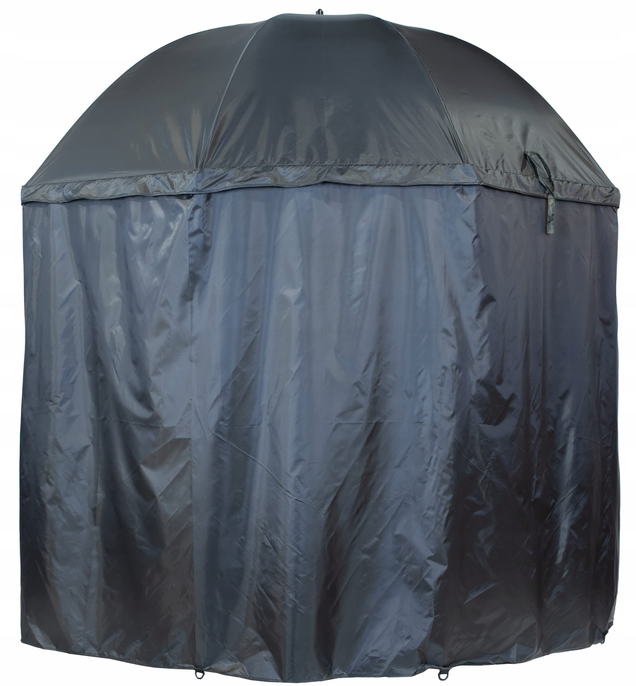 NECO Parapluie de Pêche 250 Cm pour 2 Adultes, Matériau 220D, Protection UV, Intérieur Chaud, Léger et Facile à Déplier, Porte-Parapluie, Piquets et Cordes Inclus, Transparent, Uni
