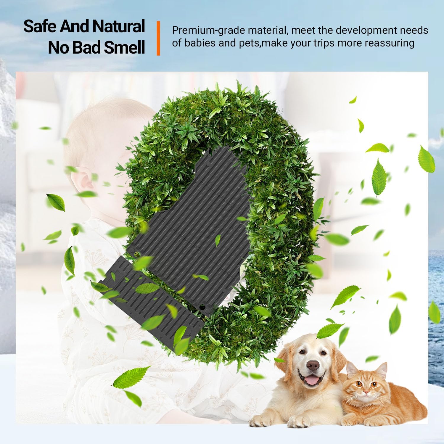 powoq 6FT Truck Bed Mat Compatible with 2024-2026 Toyota Tacoma Bed Liner Tailgate Mat TPE Bed Mat Truck Liner Replacement for 2024 2025 2026 Toyota Tacoma Accessories