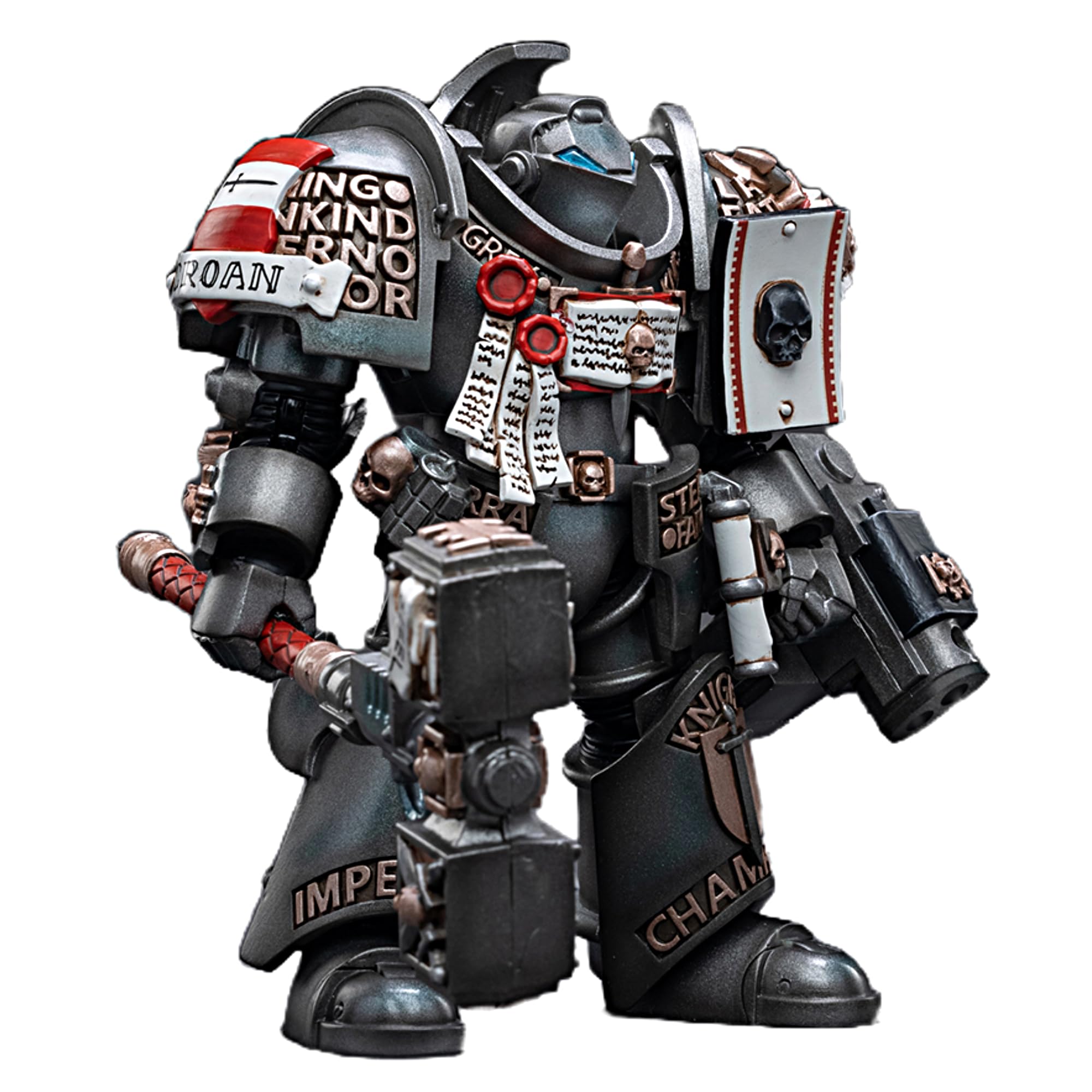 JOYTOY Warhammer 40K 1/18 Figurki akcji Szare Rycerze Terminator Caddon Vibova Model kolekcjonerski