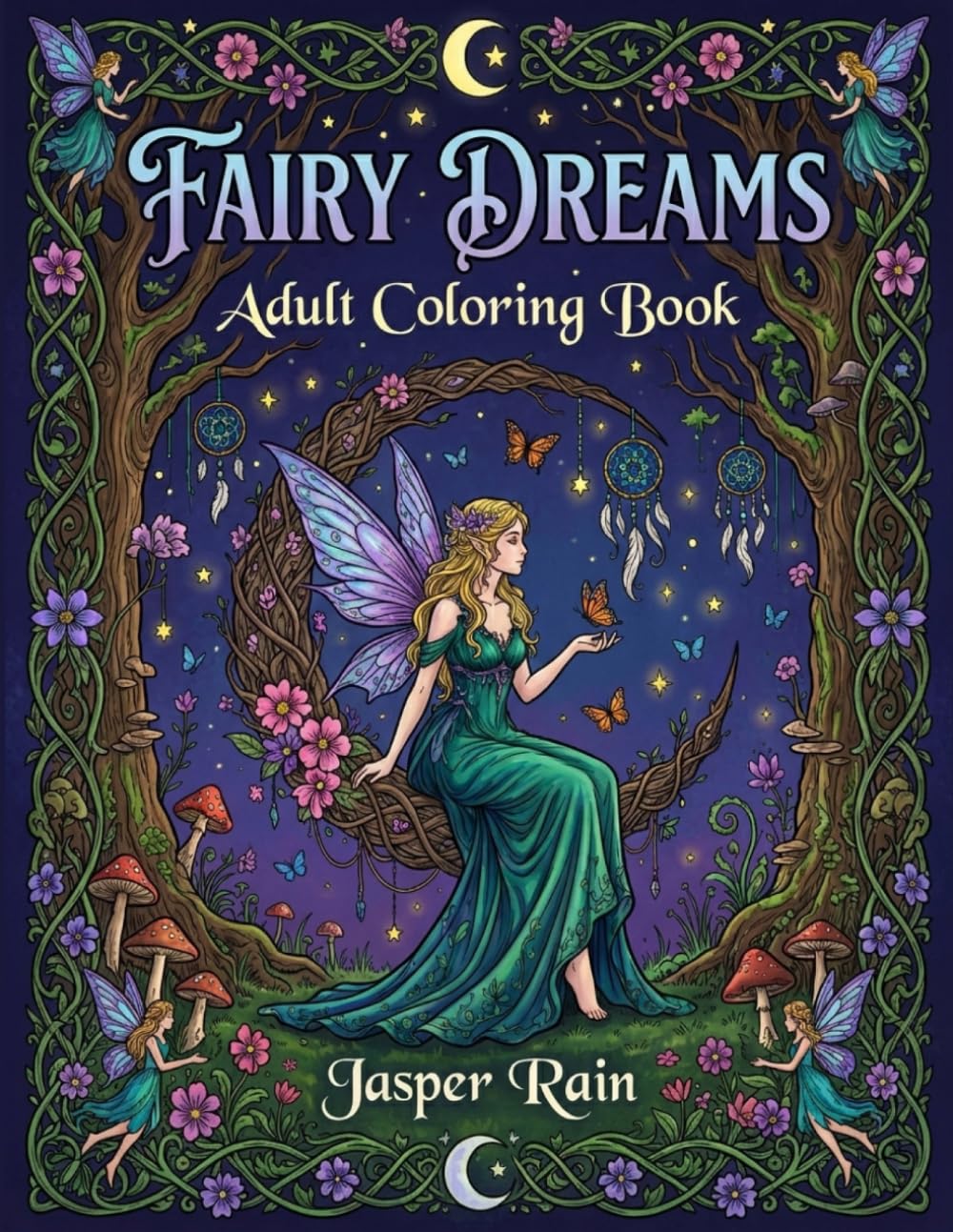 Fairy Dreams: Adult Coloring Book