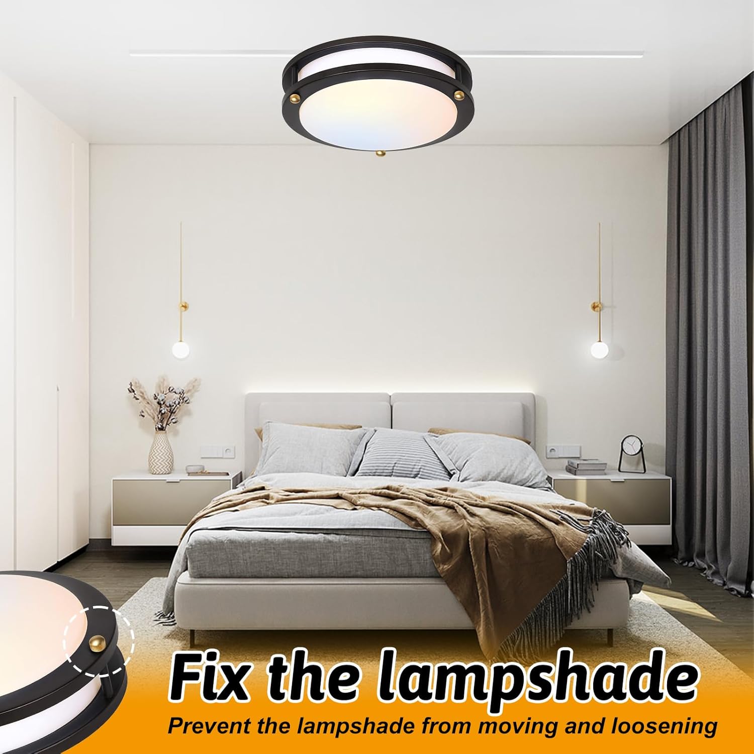 Glod Threaded Cap Nuts, M4 Screw Caps for Light Fixture, 8 Pack Ceiling Light Screw Cap Cover M4 Lamp Shade Nut Replacement Parts Lamp Shade Holder Decorative Hardware Screws for Chandeliers Wall