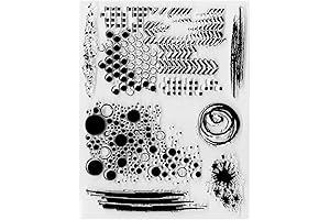 Circle Dot Track Background Clear Stamp Set for Creative Card Making & Scrapbooking
