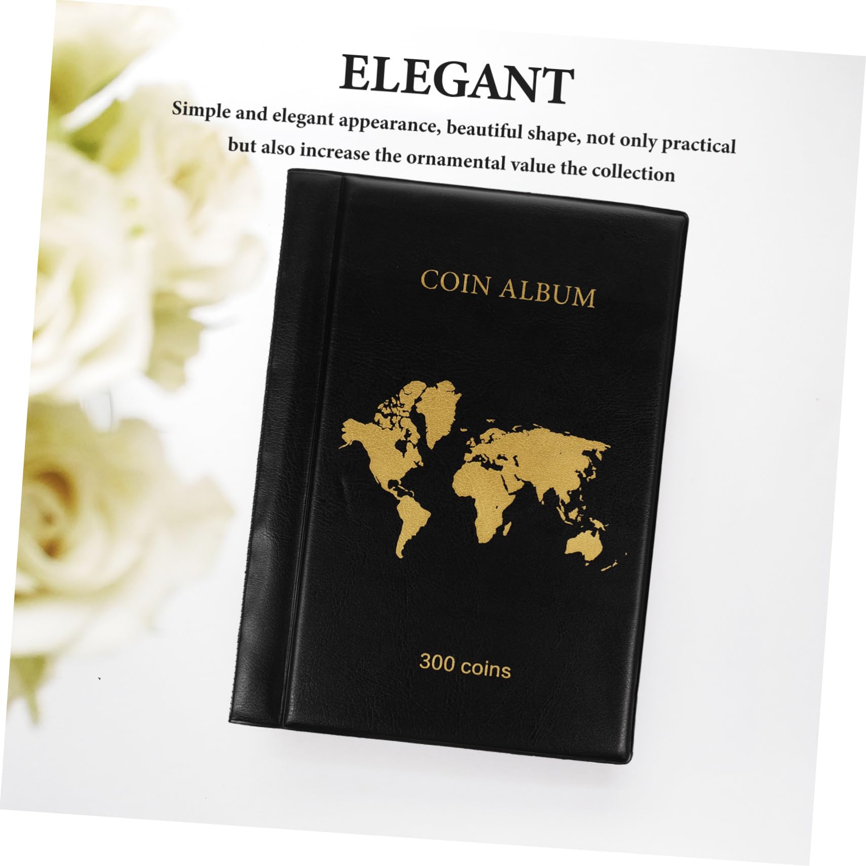 Album per Monete Raccoglitore per Collezioni di Monete Custodia in PVC Robusto e Carta Moneta Organizzatore per Collezionisti