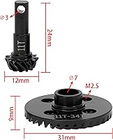 Vista 3 de DKKY TRX4 Engranajes Diff 11T 34T para Traxxas TRX4 Reemplazo #8279