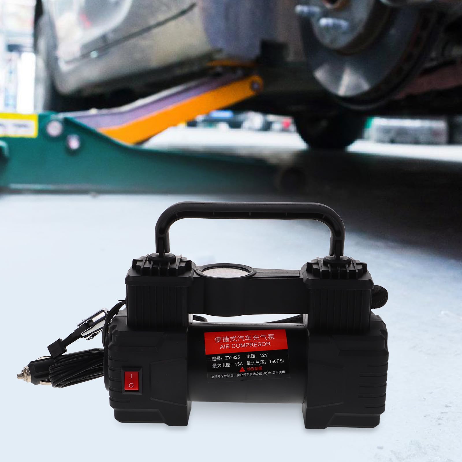 BESPORTBLE Inflador Plástico Portátil para Coche Neumáticos con Compresor de Aire 12v, y Pequeño, Bomba Uso Rápido para Viajes en Carretera