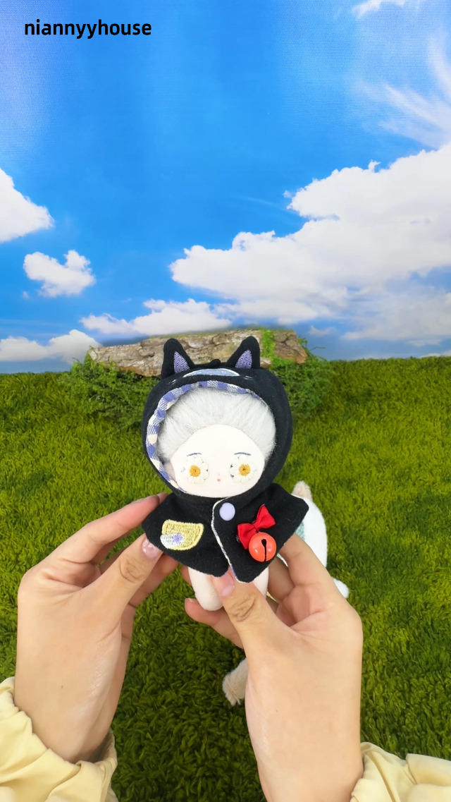 Na-pakぬい服 Amazon.com: niannyyhouse 10cm Plush Doll Clothes Cat Pattern Cape