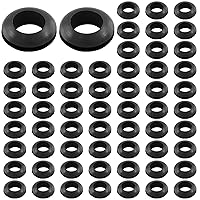 Vista 7 de 15 ojales de goma de 1-1/2 pulgadas, ojales de goma negra para cables, cortafuegos, cables, automoción