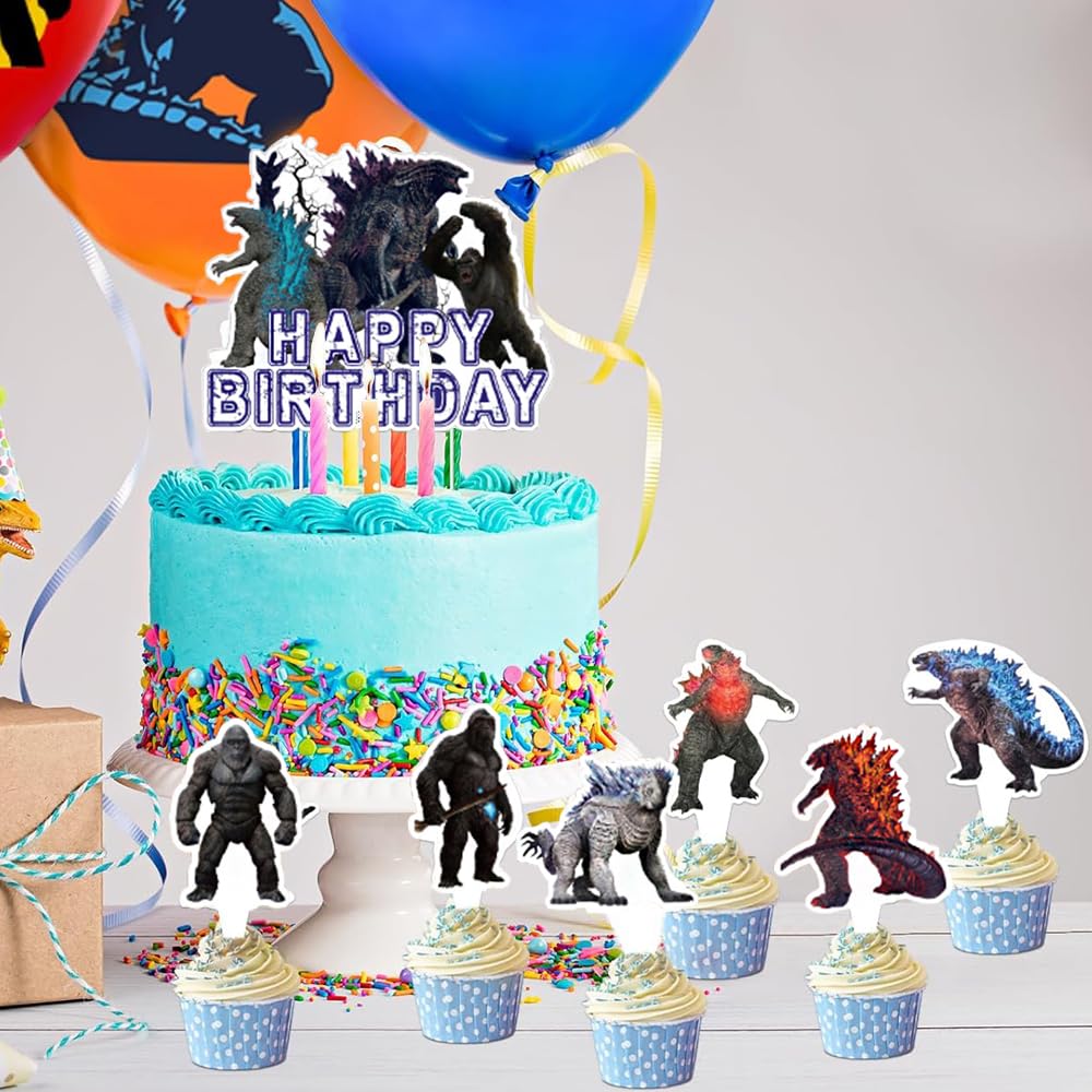VDKPTOR Figurine Godzilla 22 Cm – Monstre Dinosaure PVC – Décoration Gâteau, Chambre Ou Bureau – Cadeau Fan