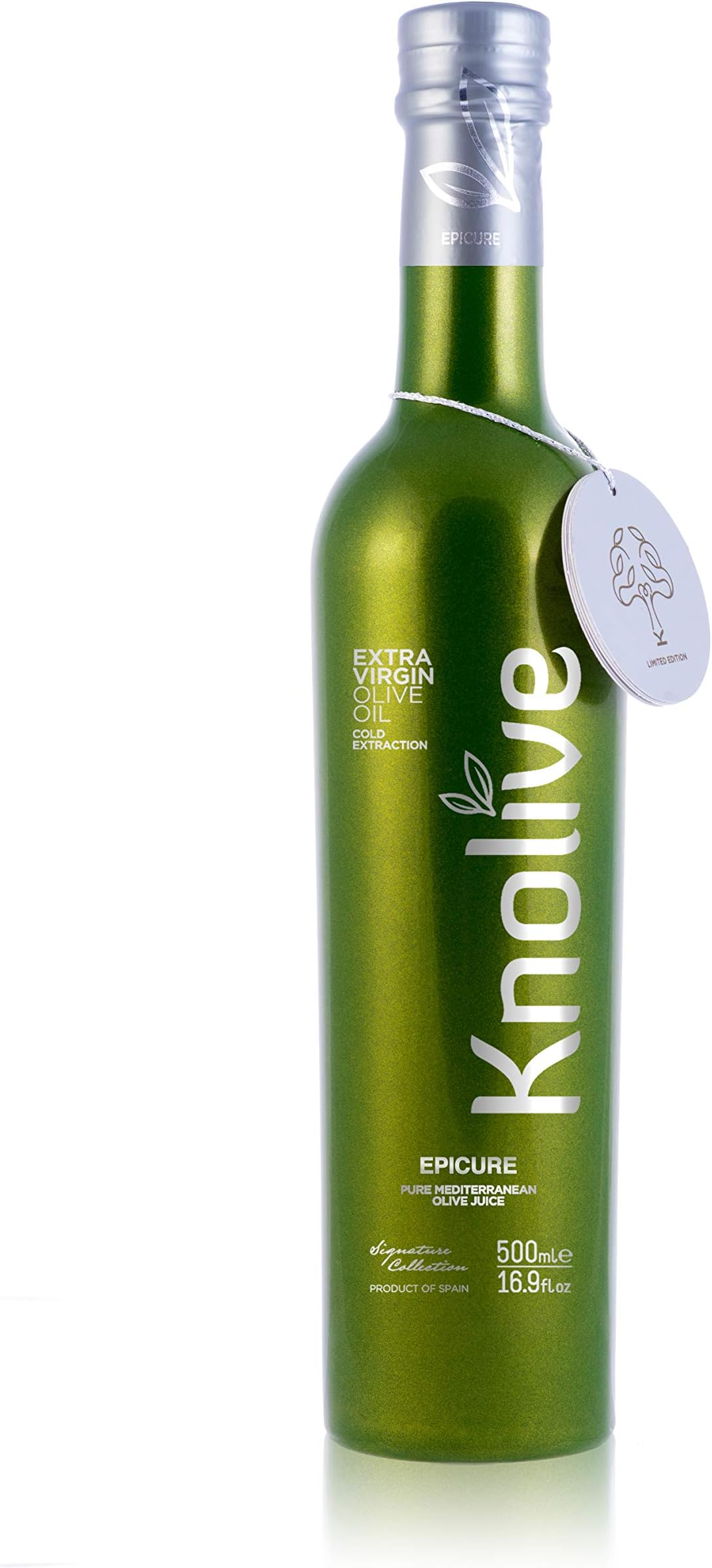 Knolive Epicure | Ranked Nº1 | World´s Best Extra Virgin Olive Oil | Fresh Harvest 2019 / 2020 | Award Winner Spanish EVOO | First Cold Pressed | Gift | 16.9 floz (500 ml)