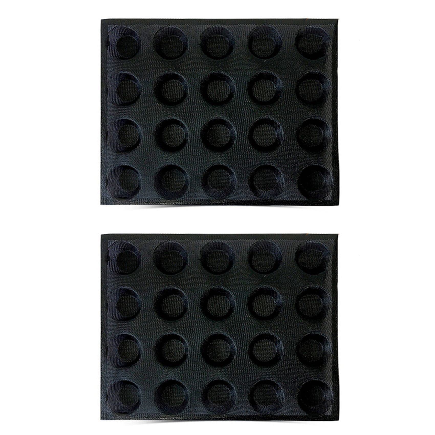 Moule mini burger silicone 20 trous pour éviter les pâtes collées au four