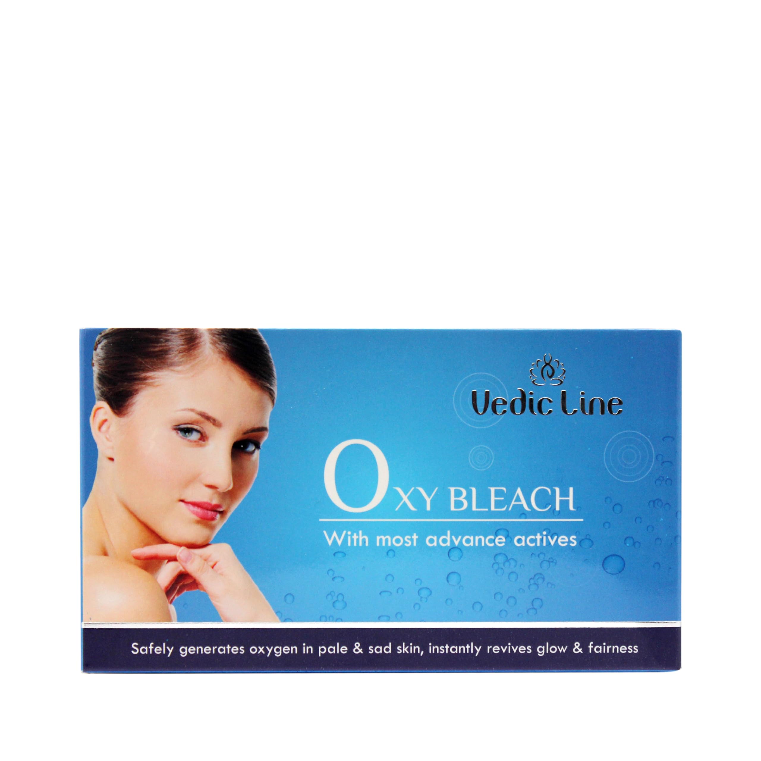 - Vedicline Oxy Bleach ,Reduce Tan & Dark Spots with Almond Oil, Aloe Vera and Wheat Germ Gives a Spotless Skin, 300ml