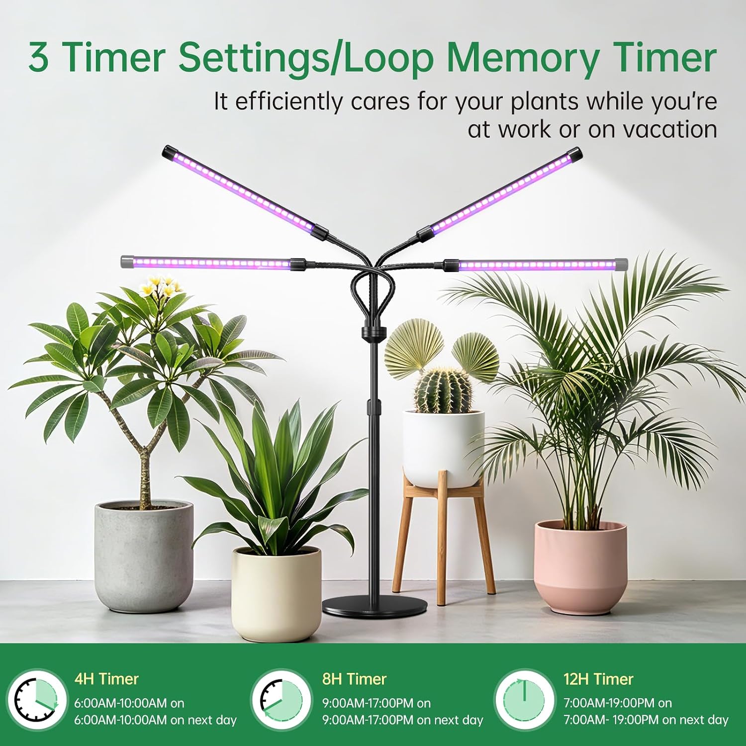 Full Spectrum Grow Light for Indoor Plants for Desk, Seedlings image 5