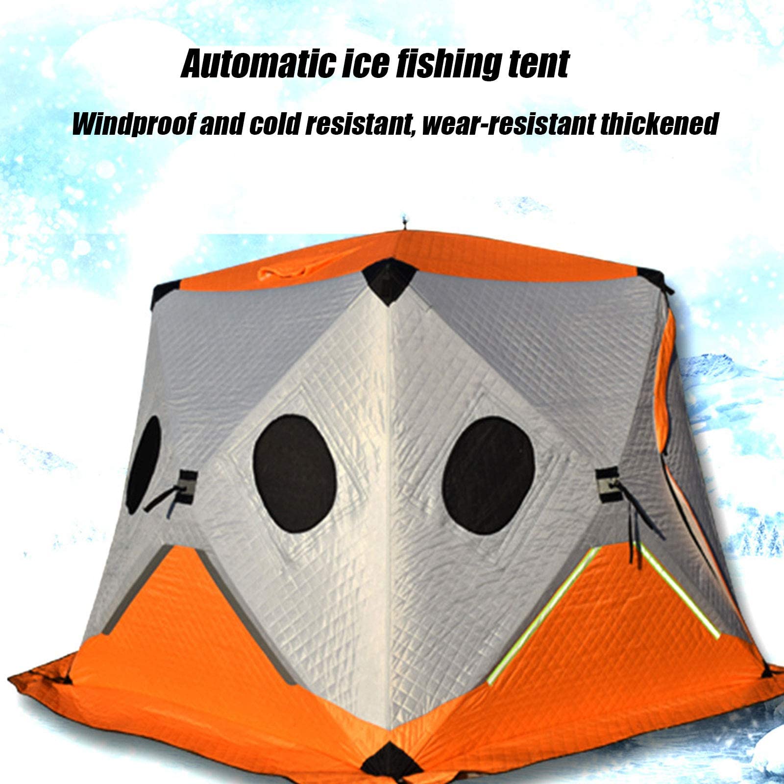 Pogrubienie i bawełna Outdoor Camping Namiot do wędkowania pod lodem - Zimowy namiot wędkarski - Namiot do wędkowania na zimno i wiatr