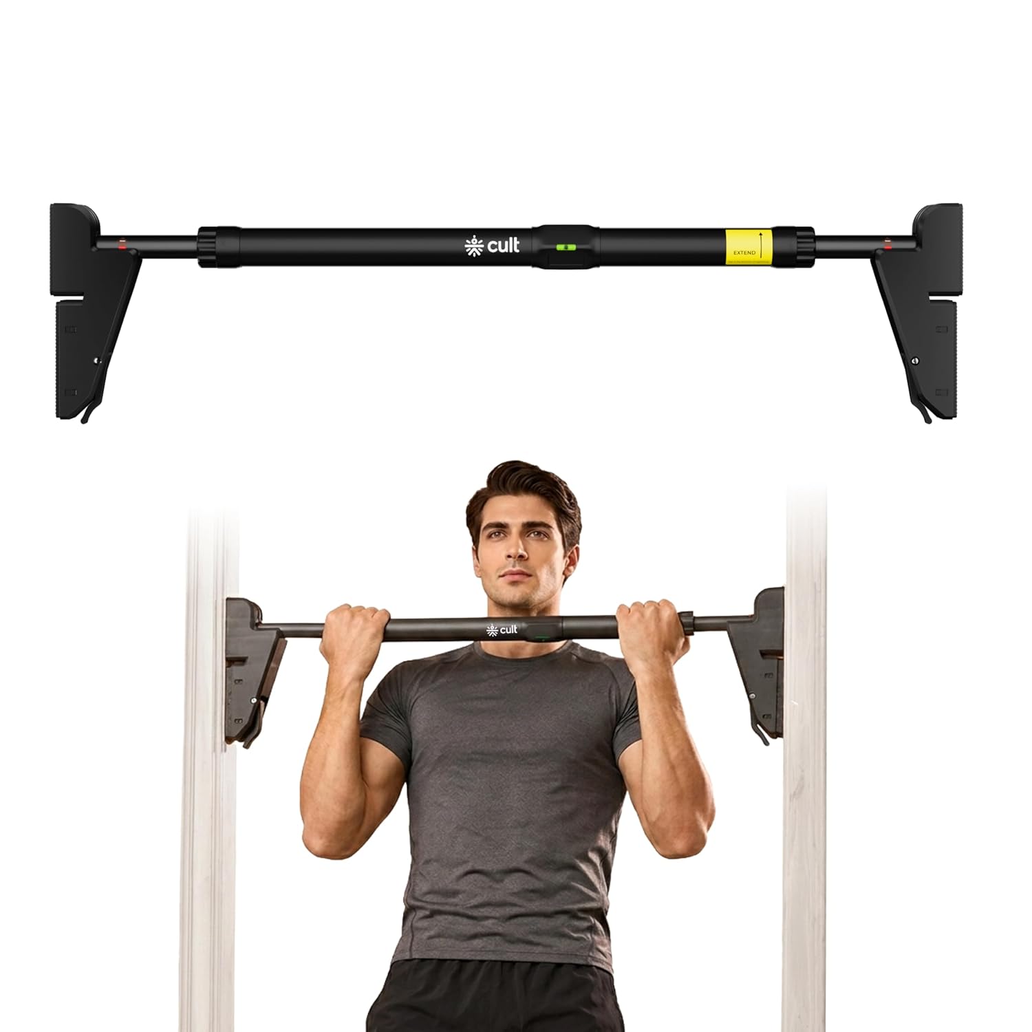 Cult Adjustable Pull-Up Bar for Home, 300 kg Capacity