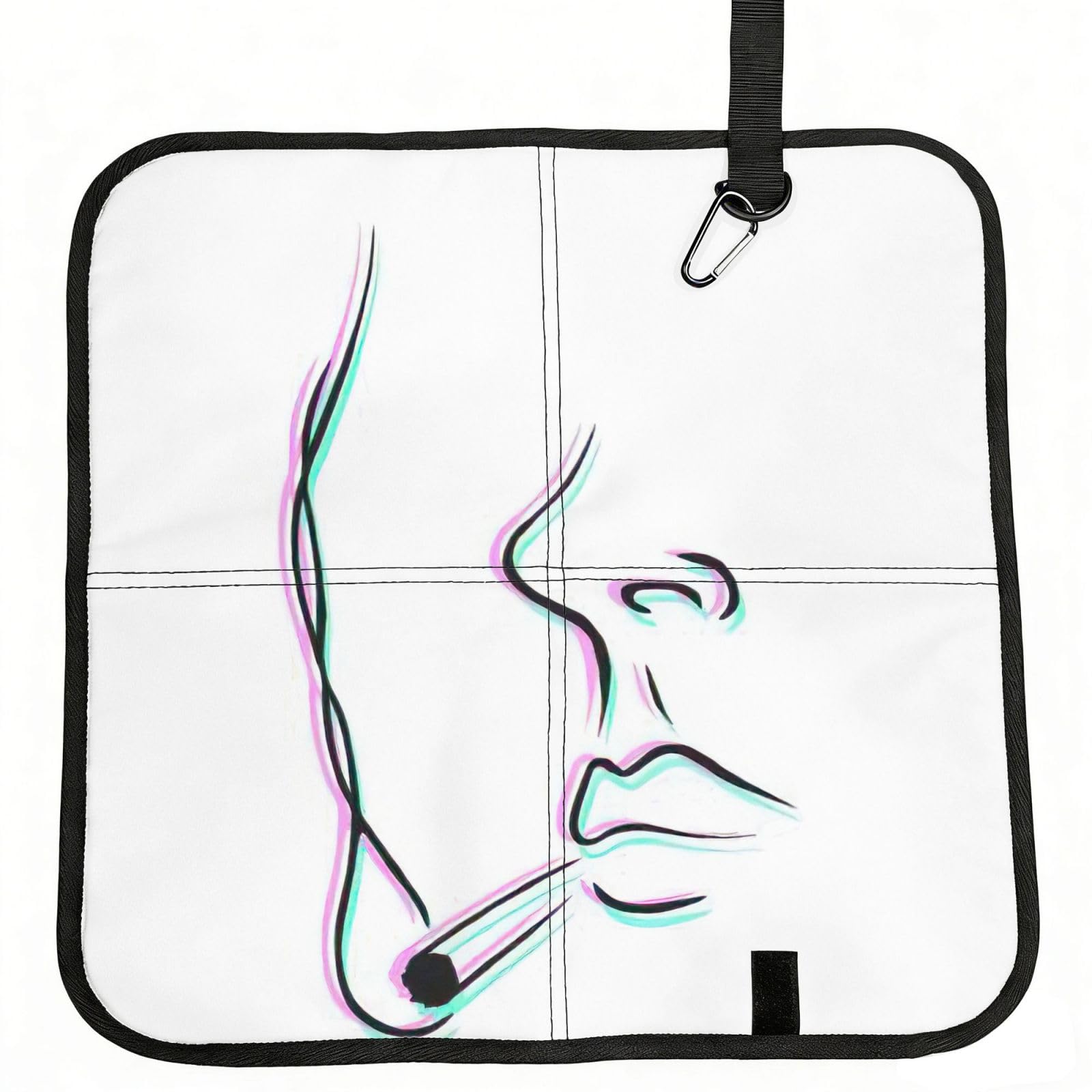 bghdfa Smoker Print Outdoor Sitting Mat Waterproof Oxford Cloth Seat Cushion Folding Foam Camping Seat For Picnic