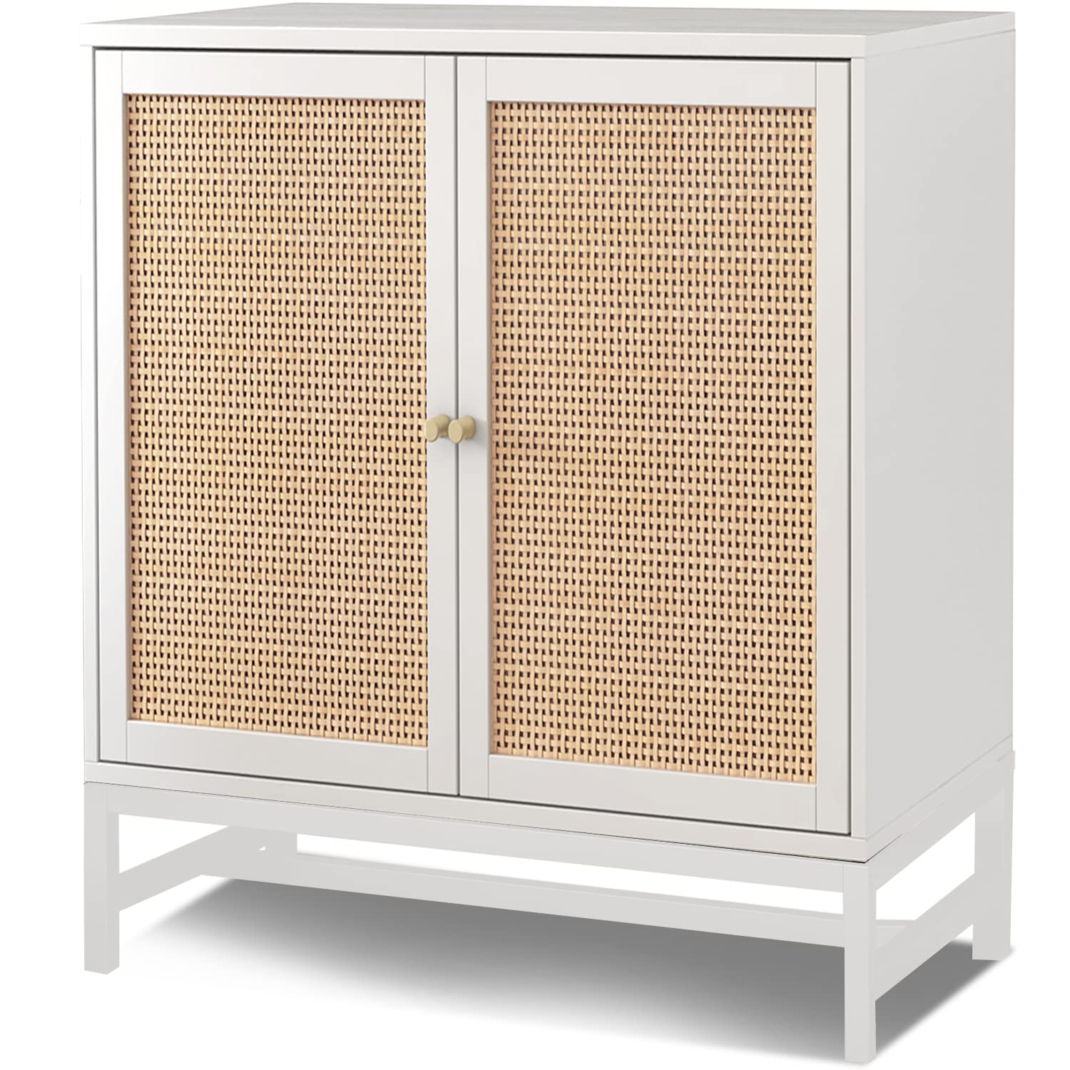 Buy Rattan Sideboard Buffet Kitchen Accent with Doors