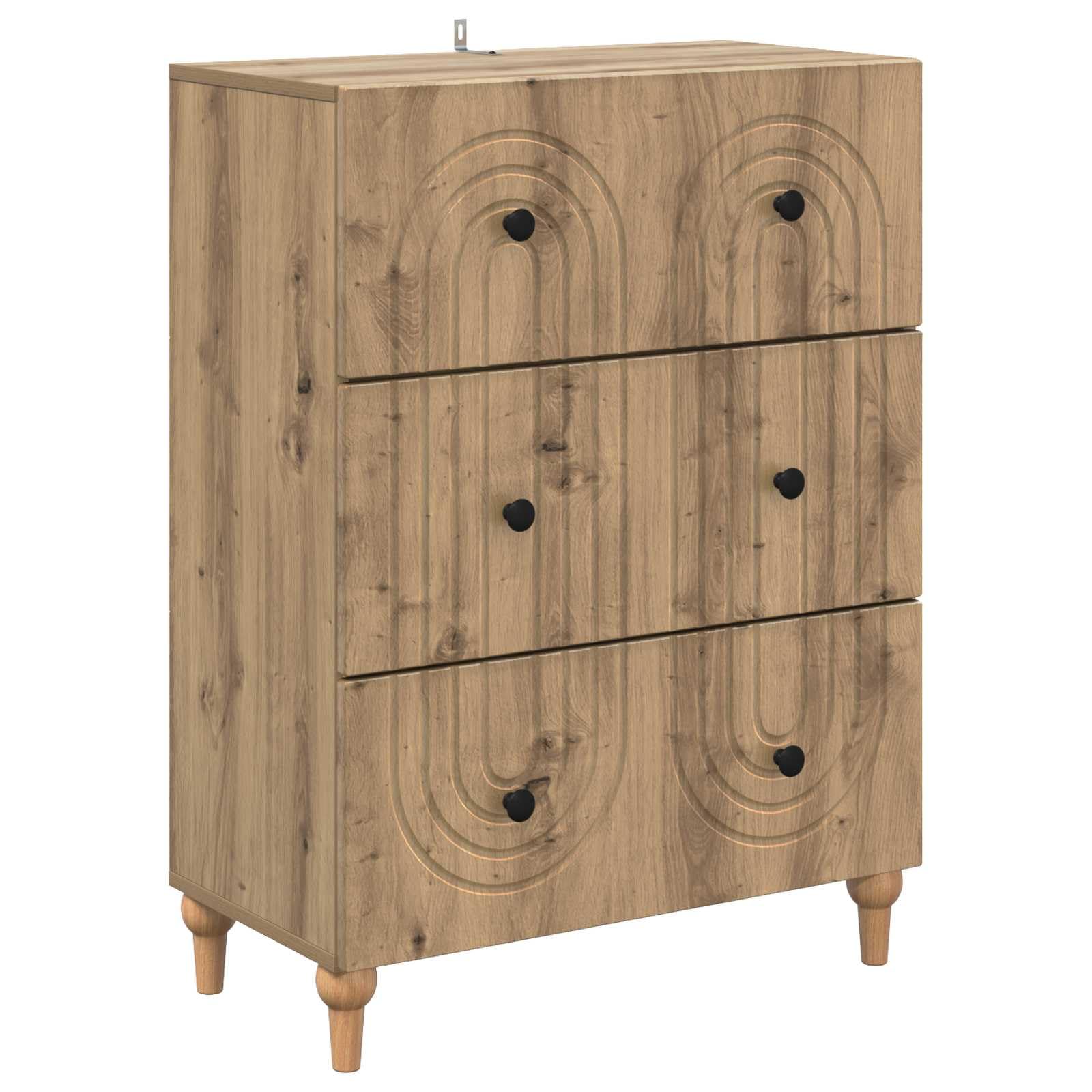 Mobile Con Cassetti 66 x 34,5 x 90 cm Legno Ingegnerizzato Rovere