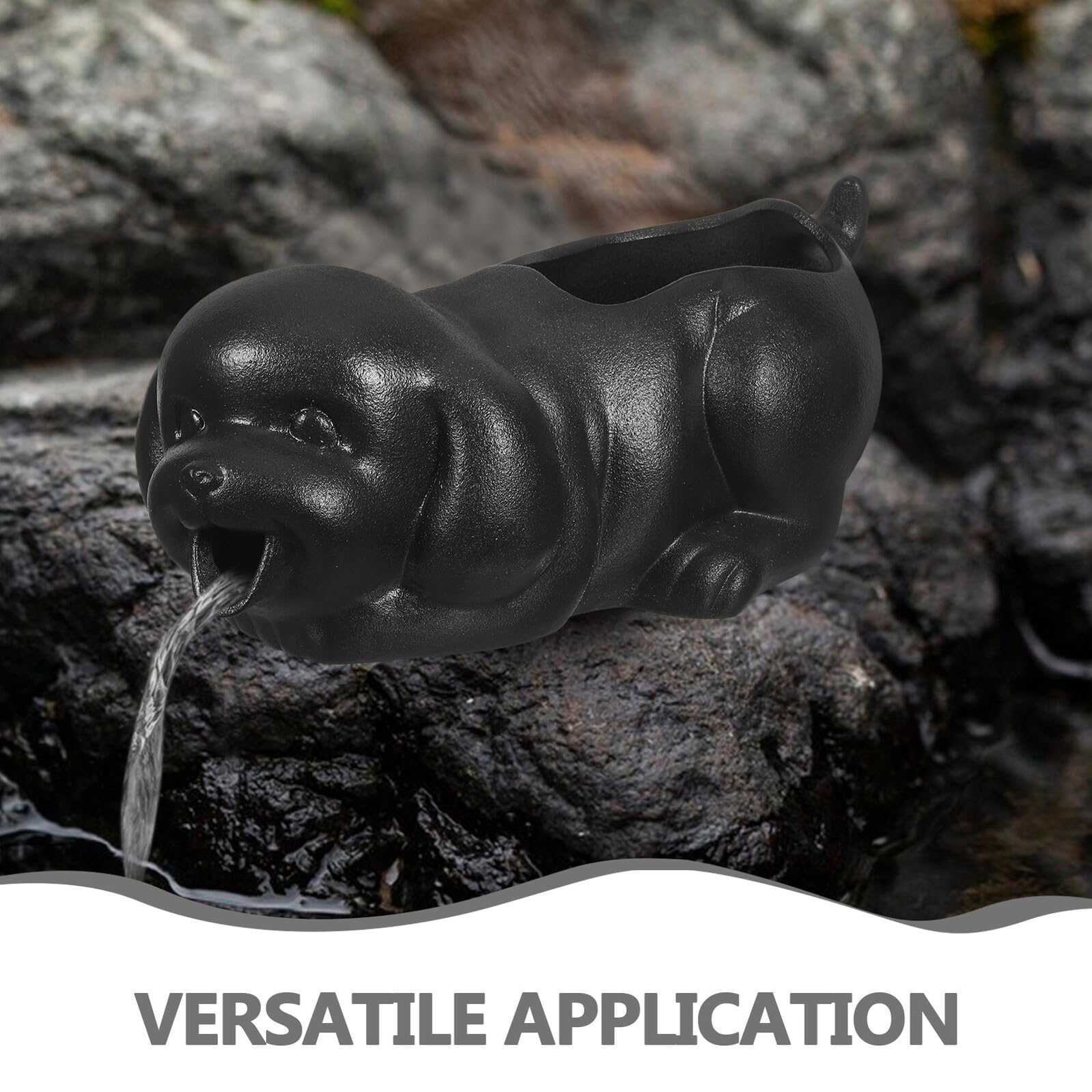 VICASKY Ornement Céramique De Jet Eau pour Aquarium Décoration Céramique pour Aquarium Fontaine Pot pour Cour