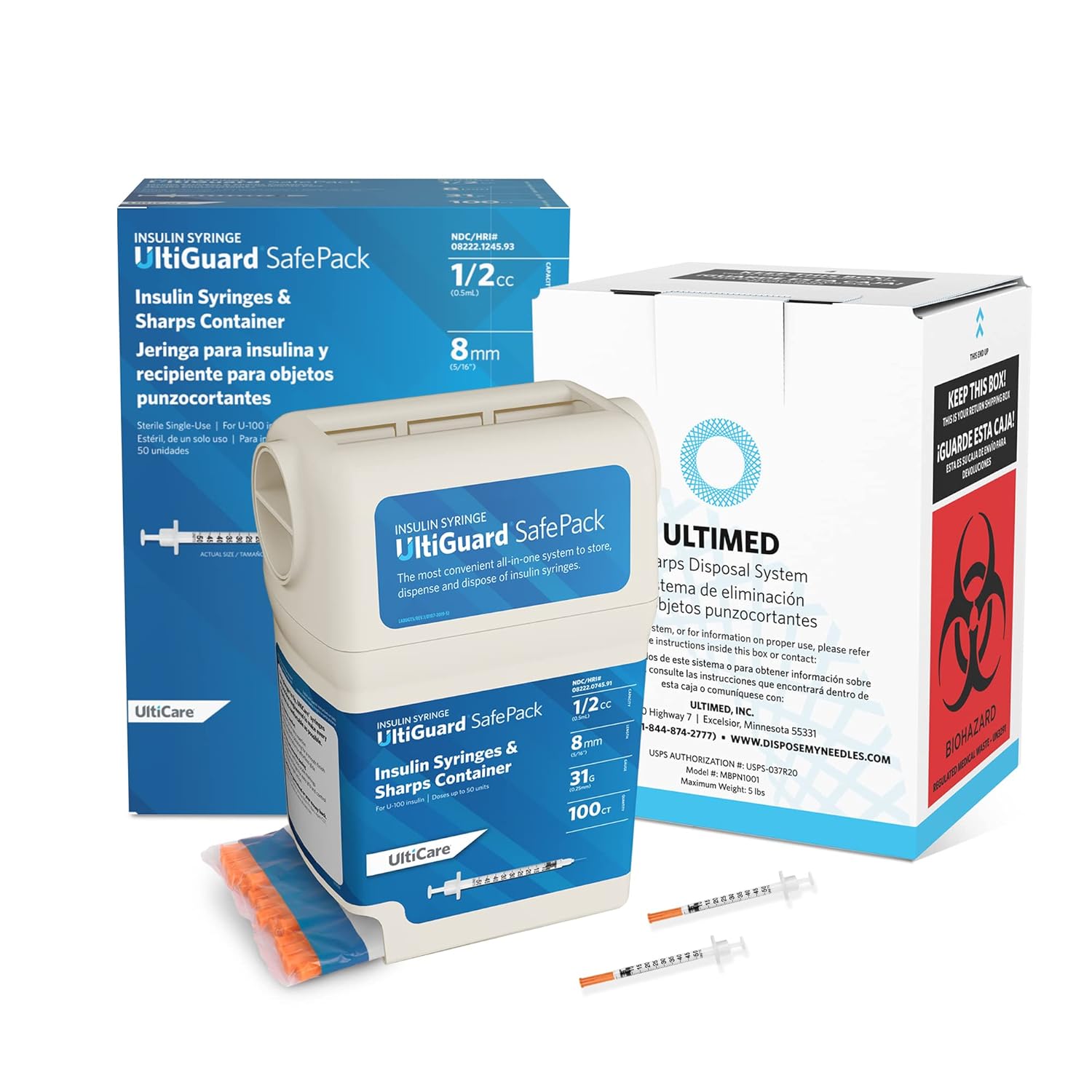 3in1 UltiGuard Safe Pack Insulin Syringes, Sharps Ubuy Sri Lanka