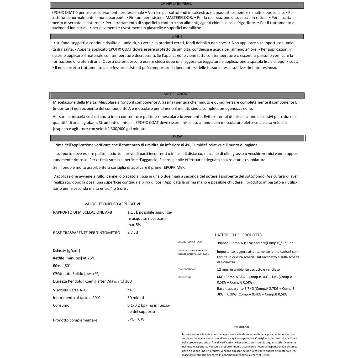 Resina Epossidica Satinata per Piastrelle e Superfici Facile Applicazione 12 MQ (Epofix Coat) (RAL9010, 1 Kg)