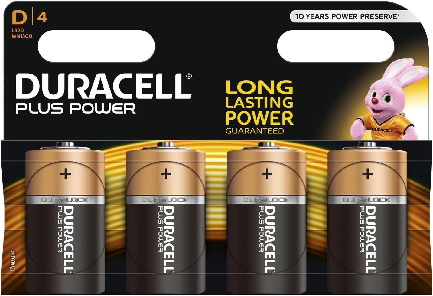 Duracell Plus, lot de 4 piles type D : Amazon.fr: High-Tech