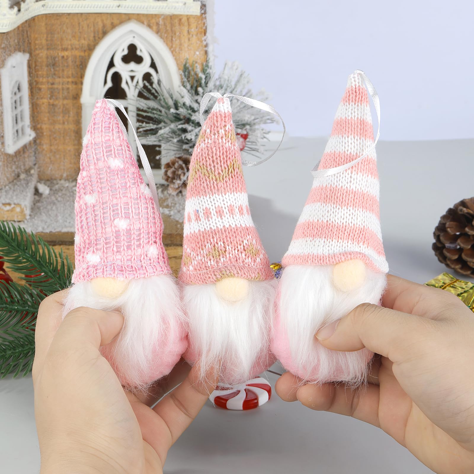 MSQ 3 Styles de Gnomes décoratifs pour Sapin de Noël - Ornements Suspendus