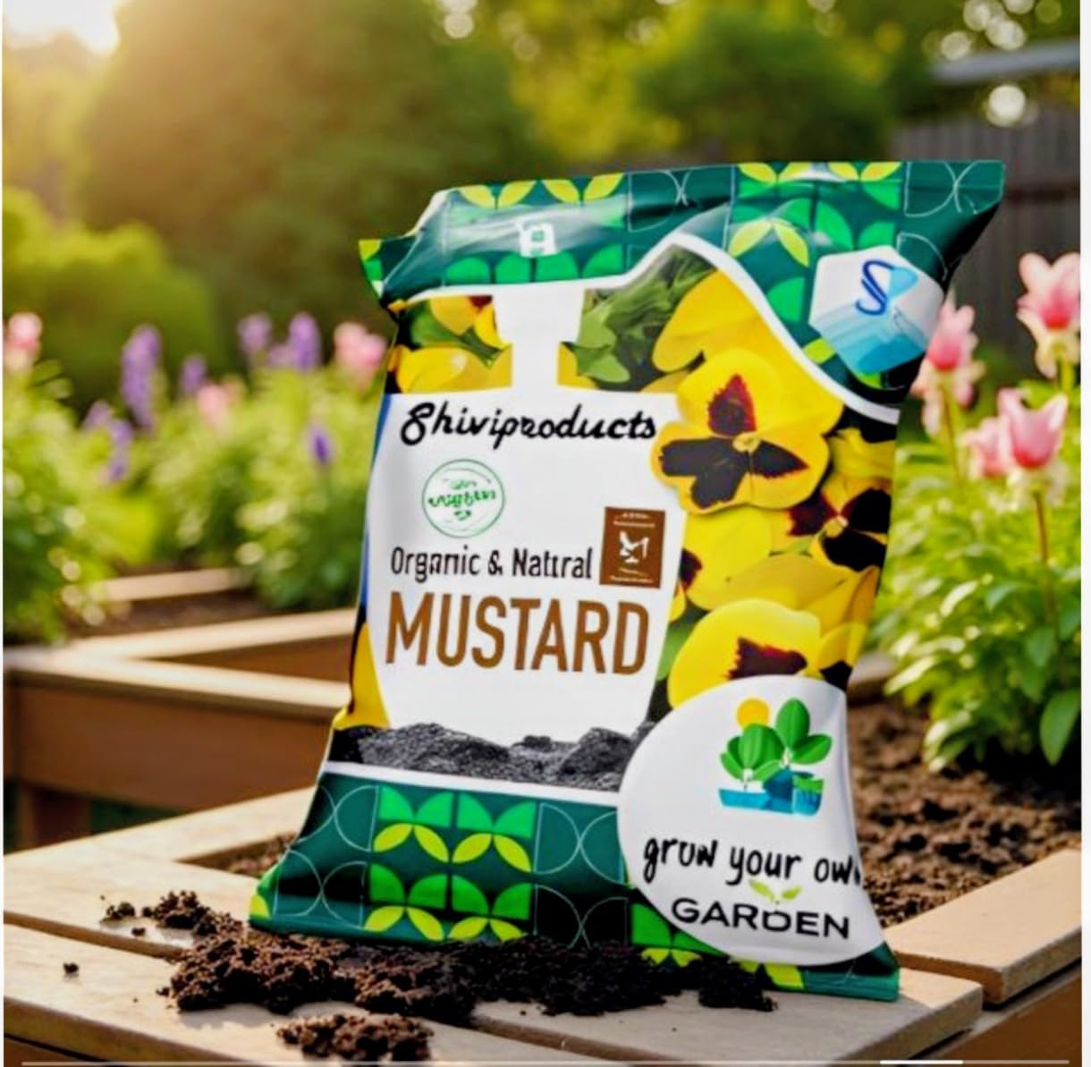Shiviproducts fertilizers for Plants Home gardening. (mustard powder (900 g))