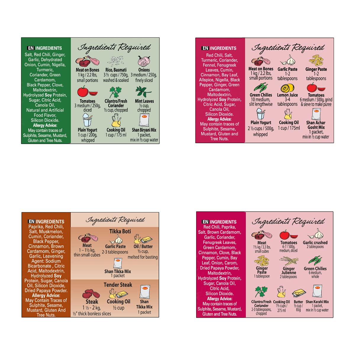 Shan Masala Select - Pack of 8