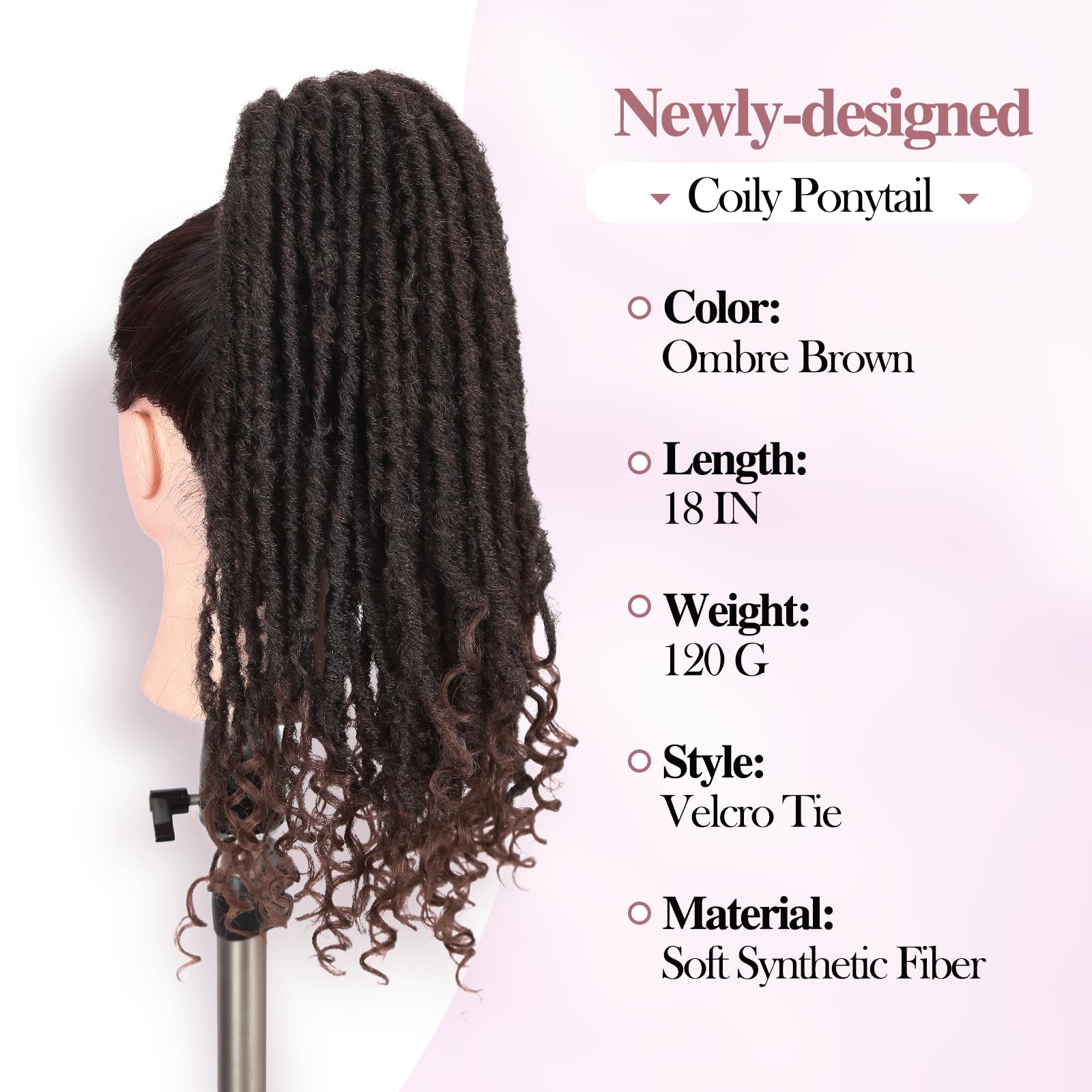 Amazon.com : WIGER Clip In Dreadlock Ponytail Extensions 