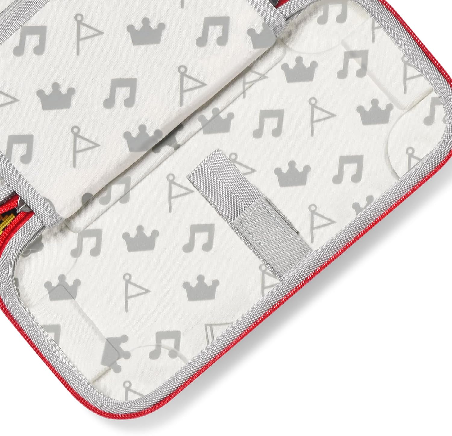 Switch Case Portable Switch Carrying Case Compatible with Switch/OLED/Lite for Fans, with 10-Game-Card Slots & Accessories Storage - Red - Image 4