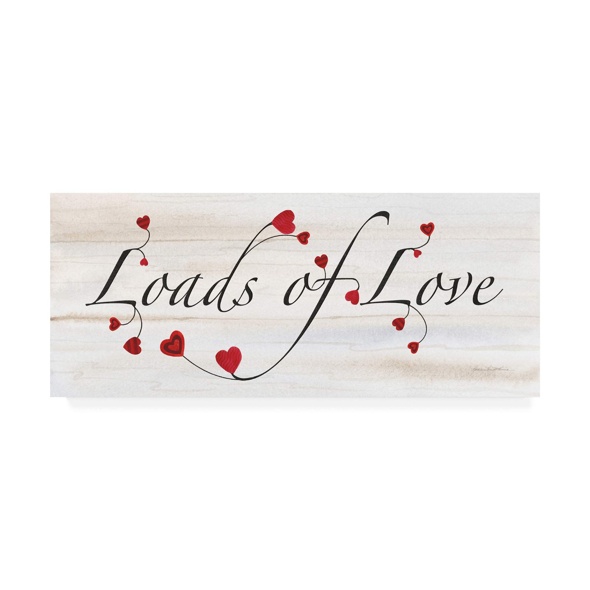 Trademark Fine Art Rustic Valentine Saying II by Kathleen Parr McKenna 8x19