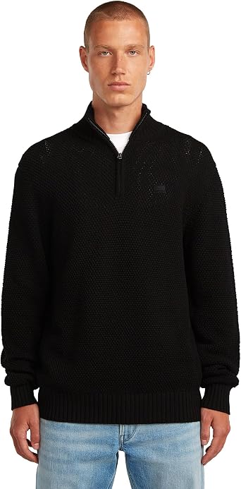 G-STAR Men's Honey Comb Structure Skipper Knit