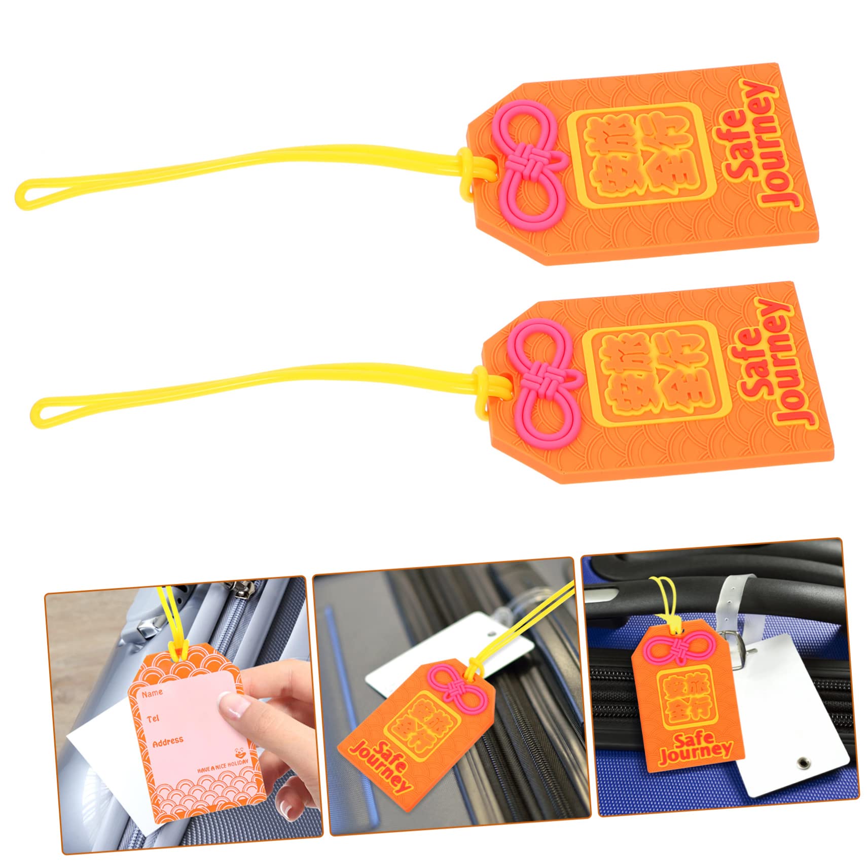 PACKOVE 3 Set Di Etichette Per Borse Etichette Identificative Per Bagagli Personalizzate Per Valigie Per Viaggi E Viaggi Daffari 2 Pezzi*3