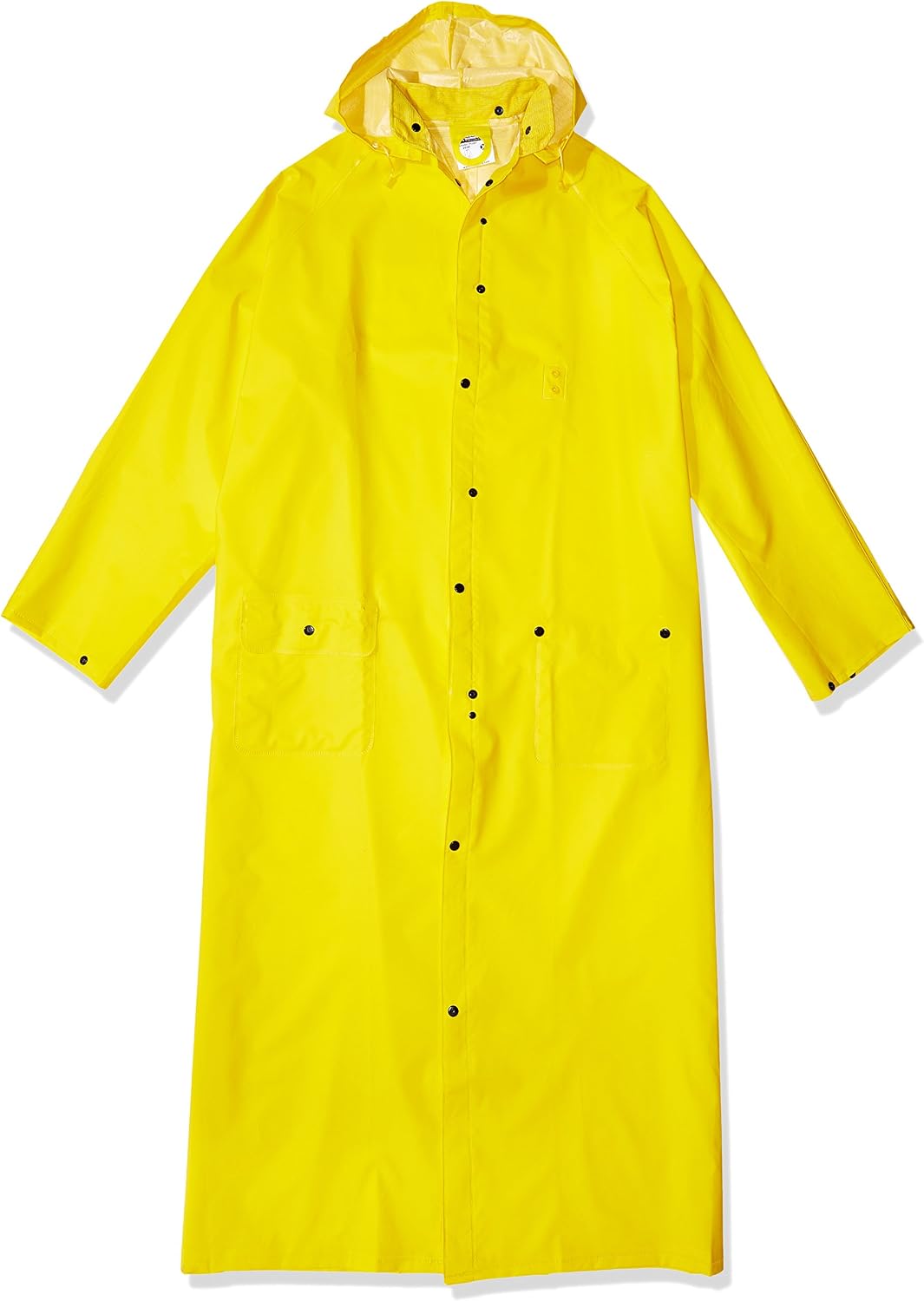 MCR Safety unisex adult Raincoat,rain Coat,classic protective work jackets, Black, X4-Large