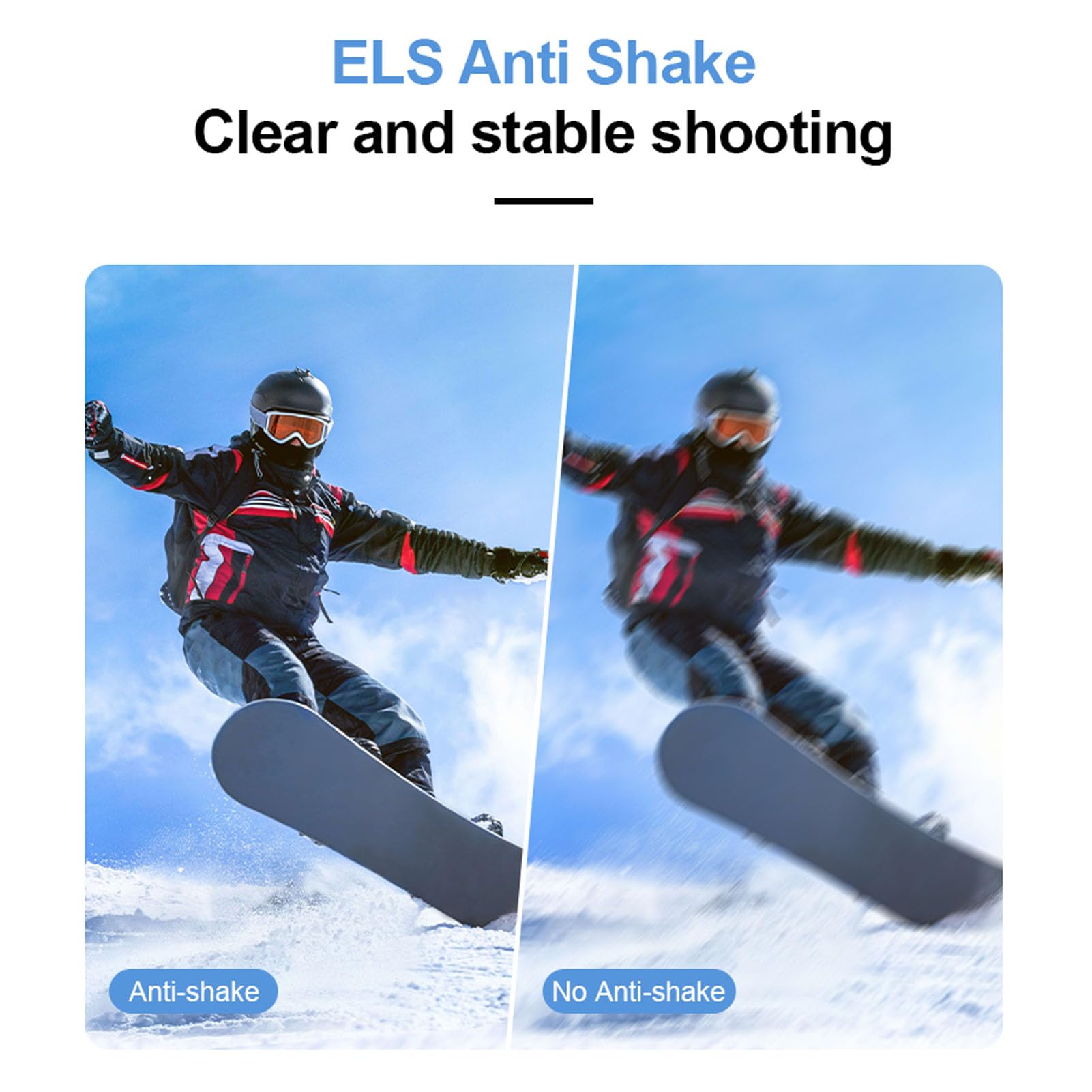Tosuny Fotocamera Sportiva WiFi 5K, Obiettivo Rotante a 270° con Grandangolo a 150° e Anti-vibrazione EIS, Action Camera con Schermo da 1,69" per Vlog, Ciclismo, Avventure All'aria