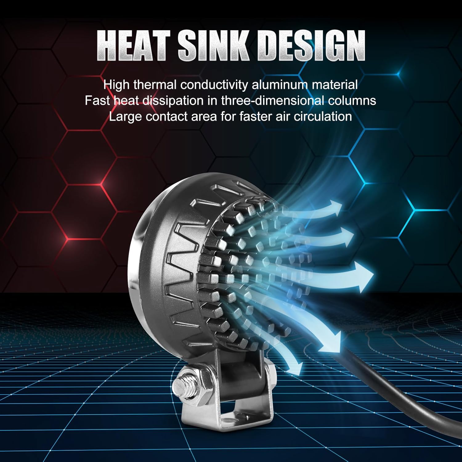 New LED Forklift Safety Light Blue Arc Forklift Warning Light Warehouse Pedestrian Area Spotlight 30W DC 10-110V