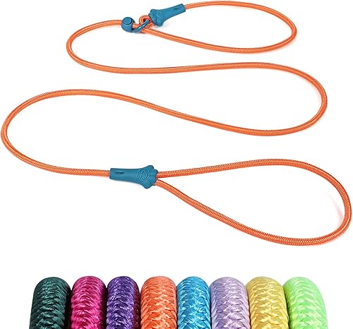 Miniatura 9 de Correa ligera de entrenamiento para perros de 6 pies, correa antideslizante duradera para perros, cuerda clásica pequeña, mediana y cachorros sin