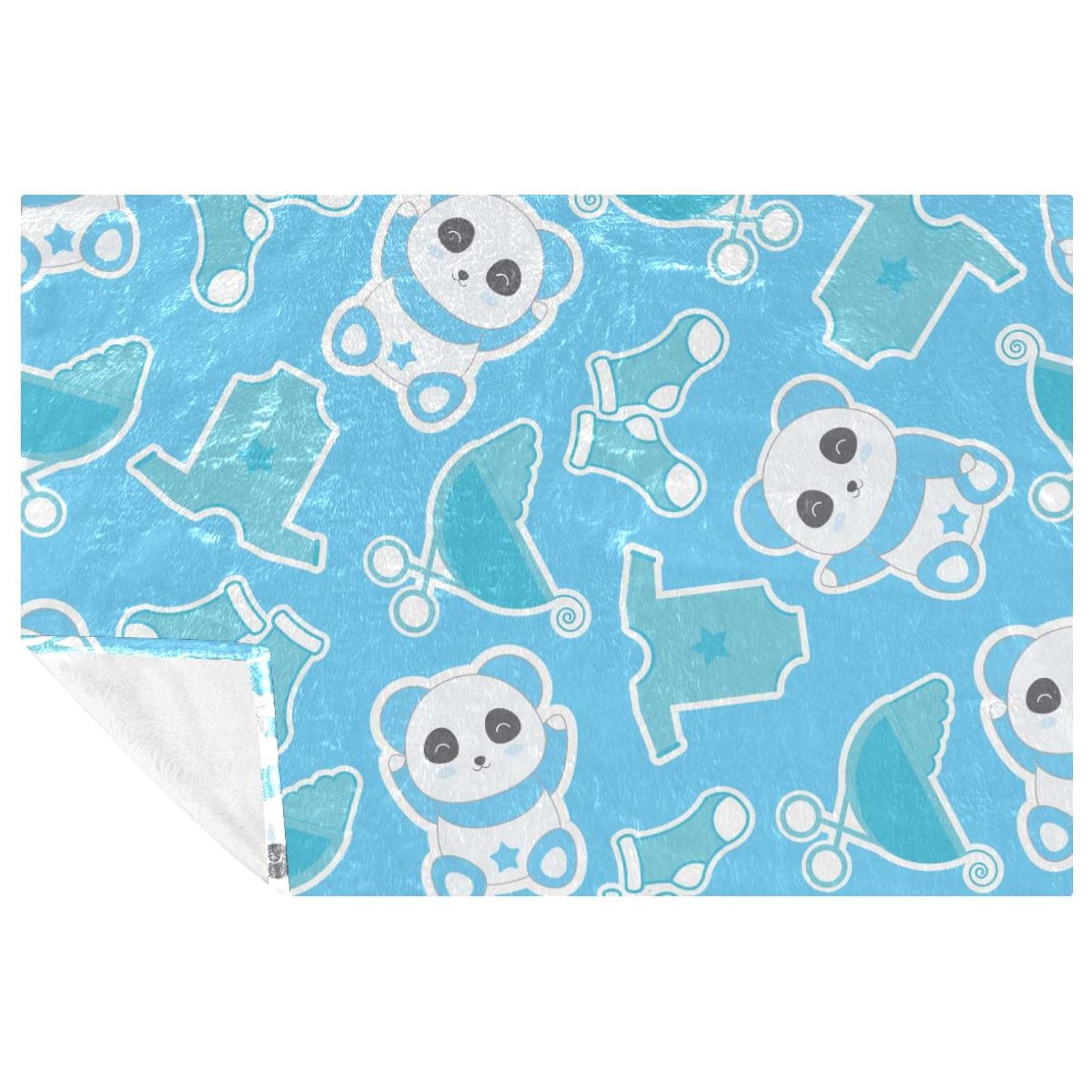 Plaid motif panda jeté de canapé confortable idée cadeau pour lit enfant
